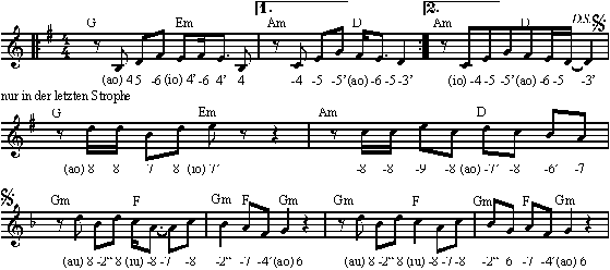 Unter dem Pflaster GM-Song